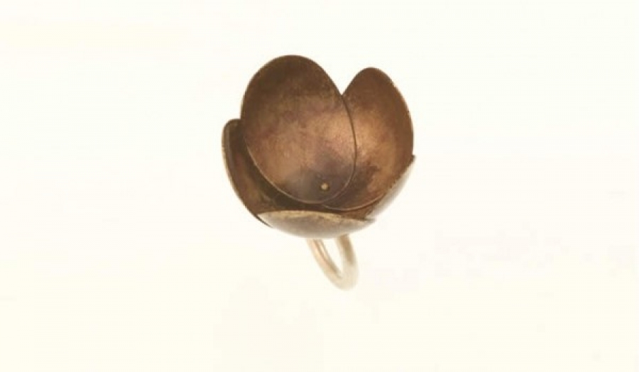 BEAUTY FLOWER (SILVER-COLD ENAMEL 1)