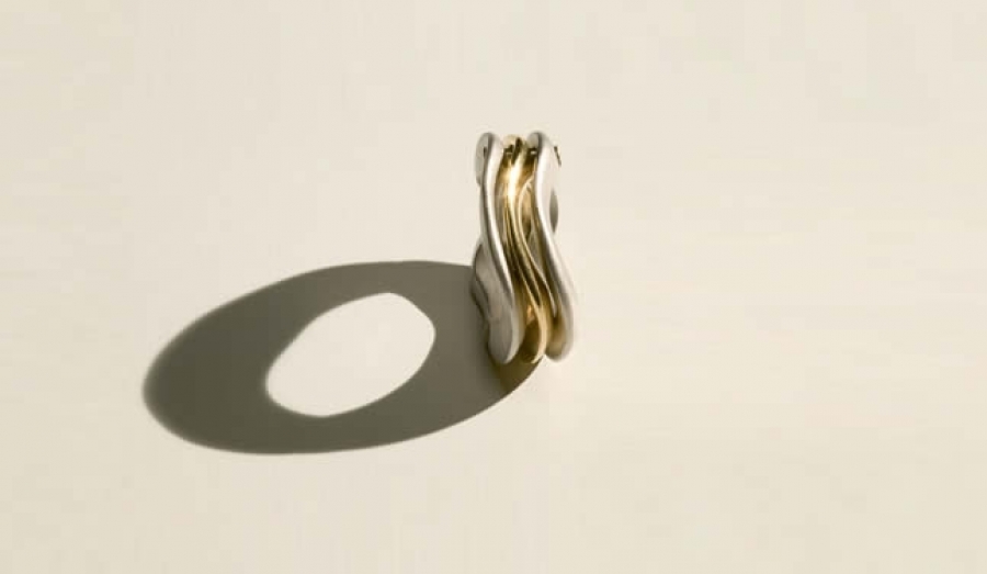 WAVE - LOVE BOND WHITE (SILVER - GOLD )
